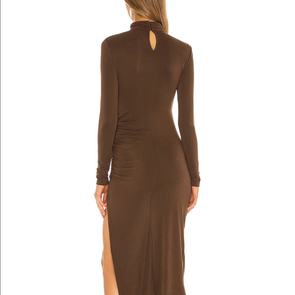 New Camila coelho Benita Midi Dress in Brown - Picture 3 of 12